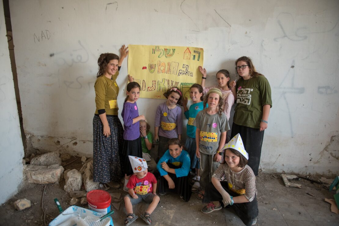 ילדי מגורשי חומש שאנור בחומש. קרדיט: תצפית