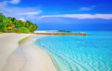 scenic view of beach