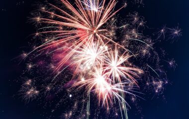 low angle photo of fireworks