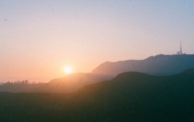 scenic view of mountains during dawn