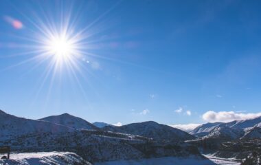 snow capped mountain under blue sky