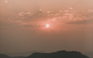 light dawn landscape mountains